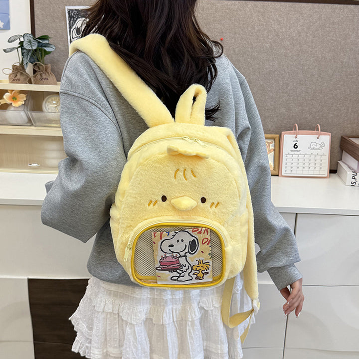 Plush backpack with bunny design Bowlift