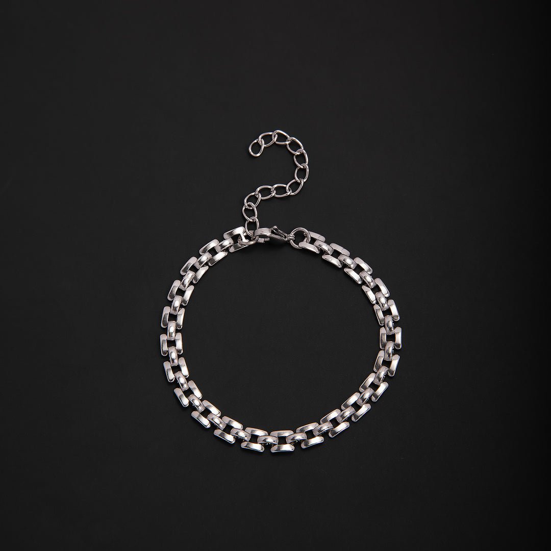 Elegant Geometric Link Bracelet Bowlift