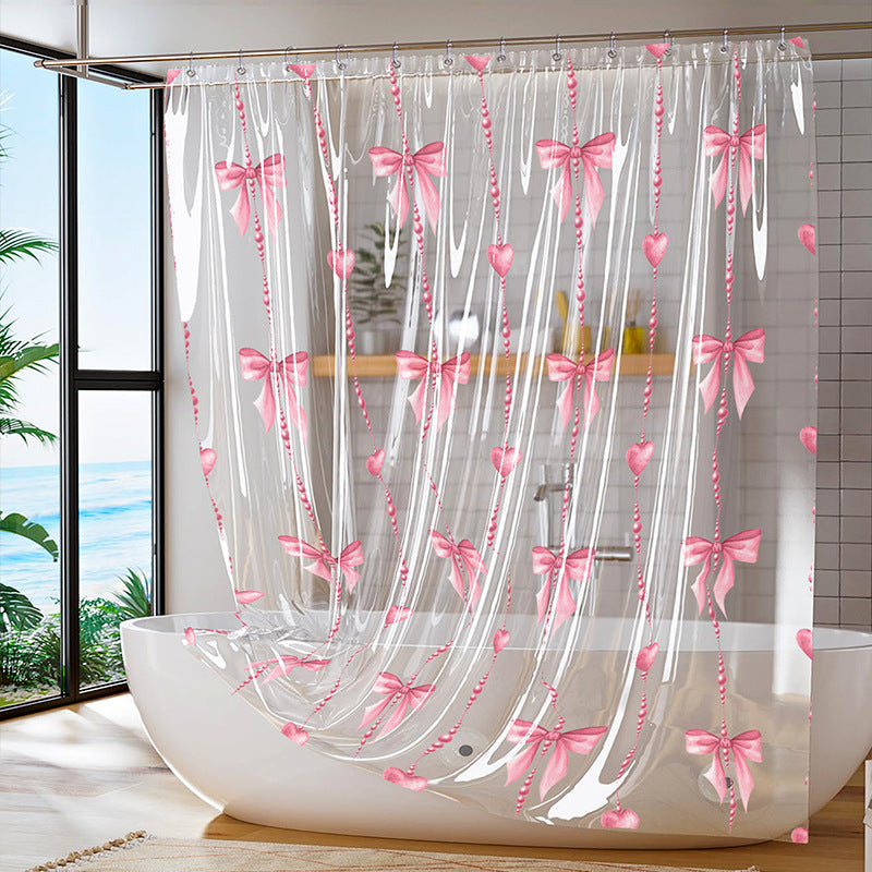 Decorative Shower Curtain Bowlift