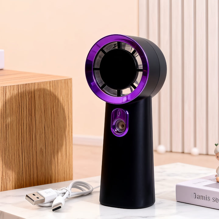 Women's portable mini spray fan with ergonomic design Bowlift
