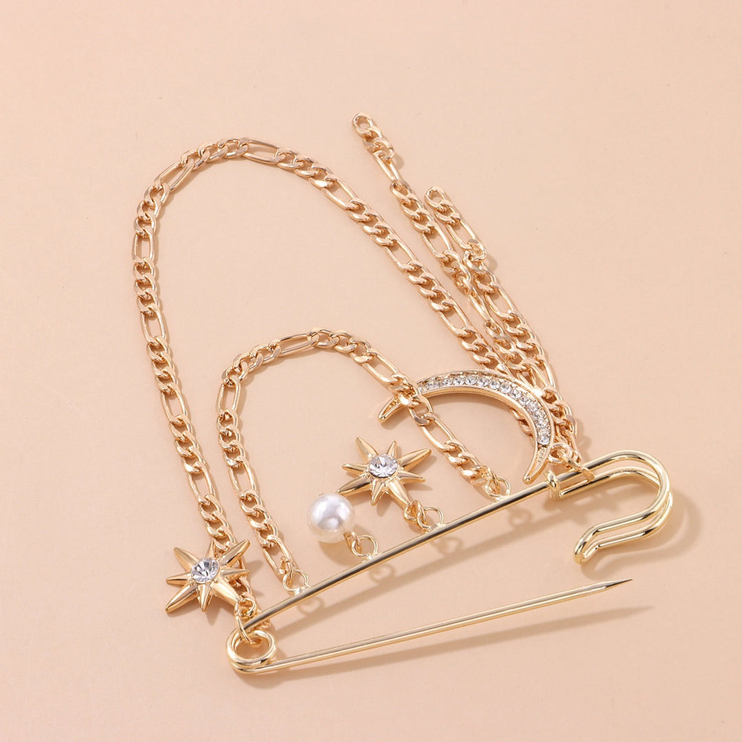 Glamorous Chain Brooch Bowlift