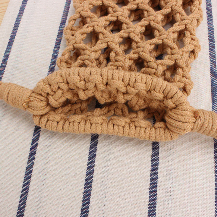 Macramé Shoulder Bag in Creative Net Design Bowlift