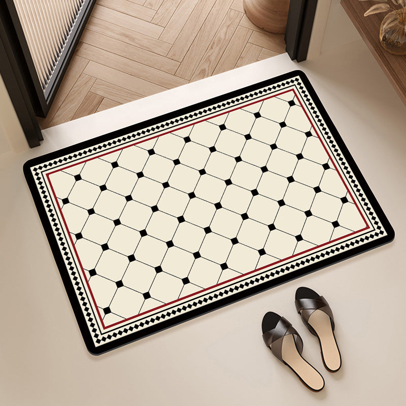 Geometric Pattern Decorative Floor Mat Bowlift