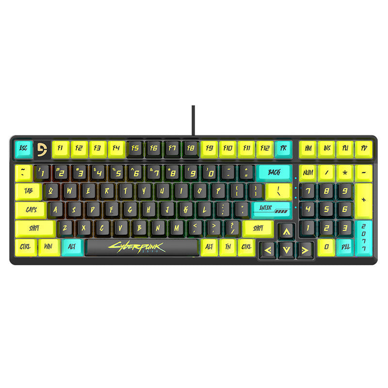 Mechanical Gaming Keyboard with Enhanced Key Response Bowlift