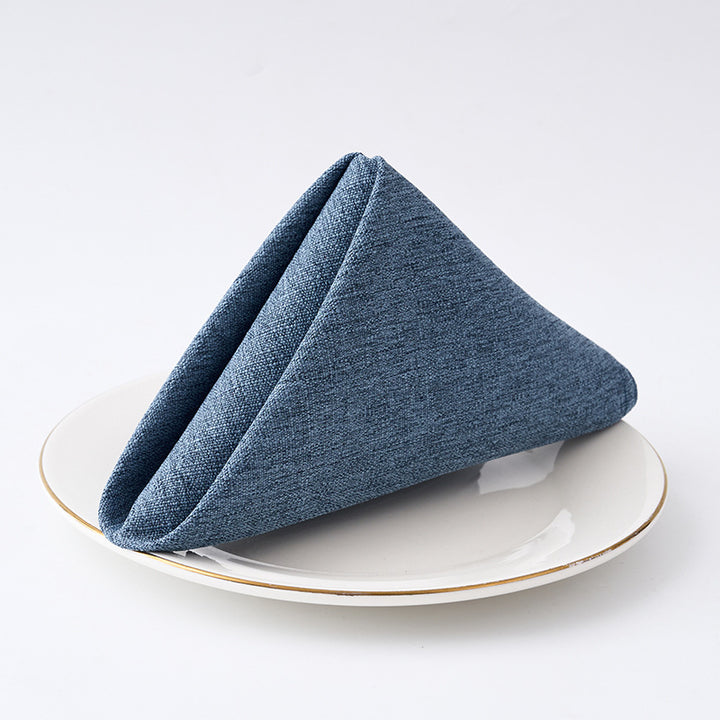 Premium Textured Linen-Blend Dinner Napkin With Hotel-Style Hem