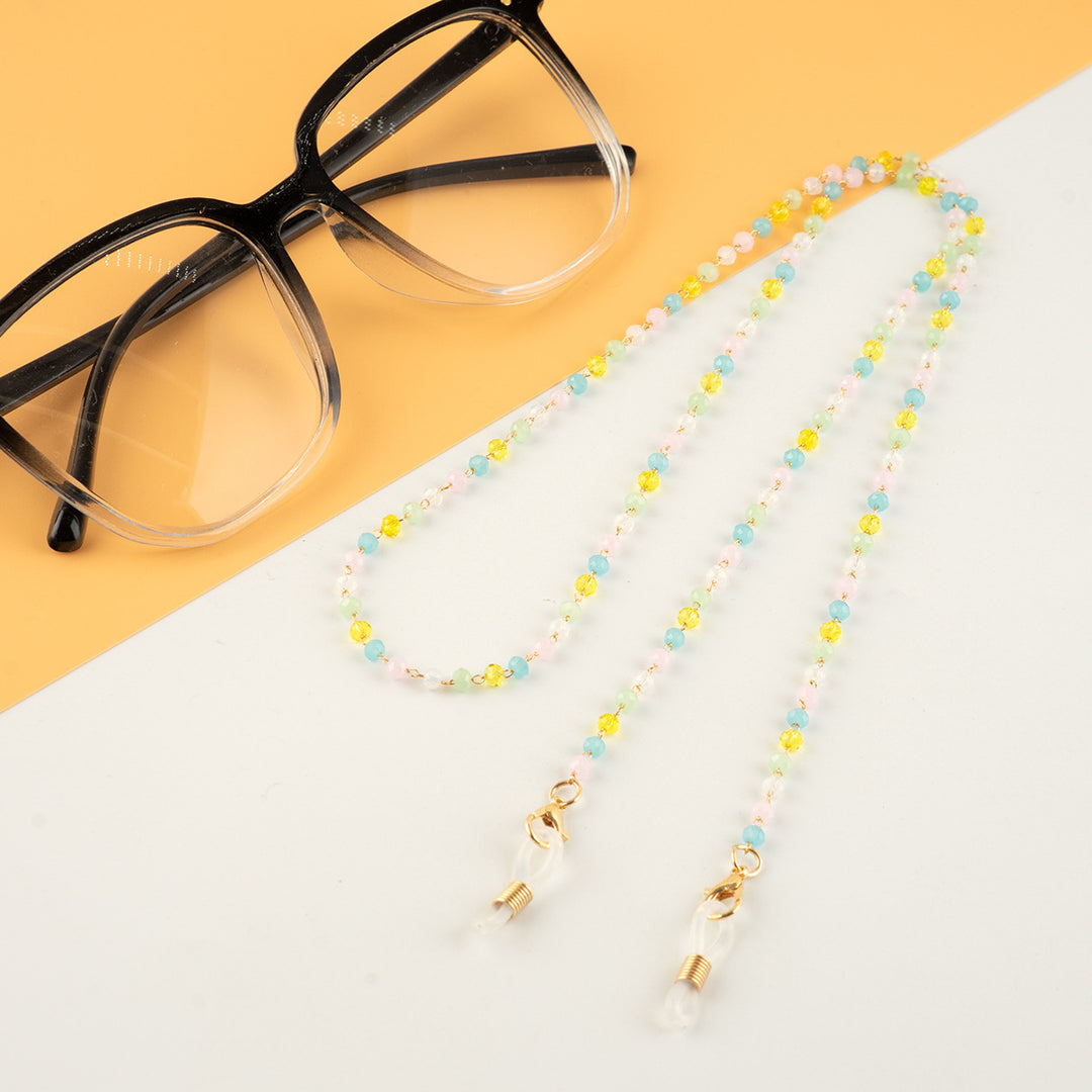 Colorful Beaded Eyewear Retainer Chain Bowlift