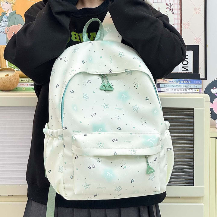 Star-Patterned Lightweight Backpack Bowlift