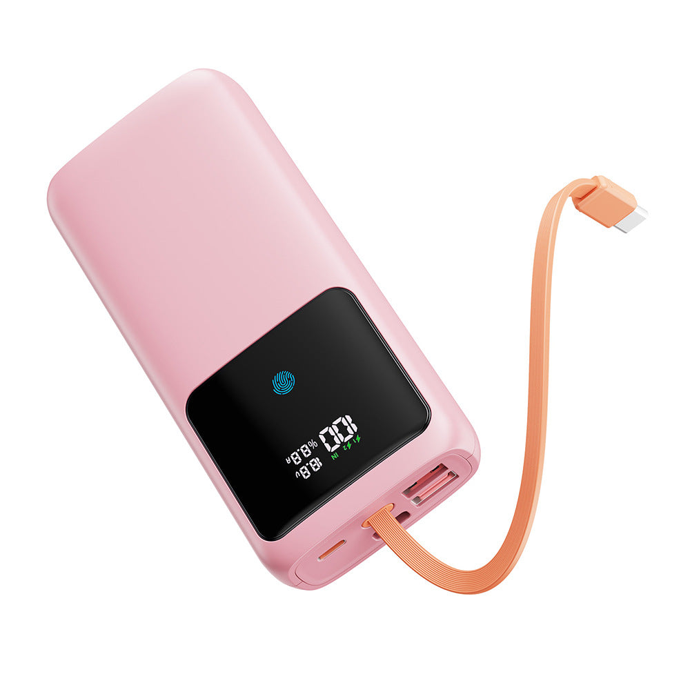 Power bank with integrated LED display and intelligent fast charging port Bowlift
