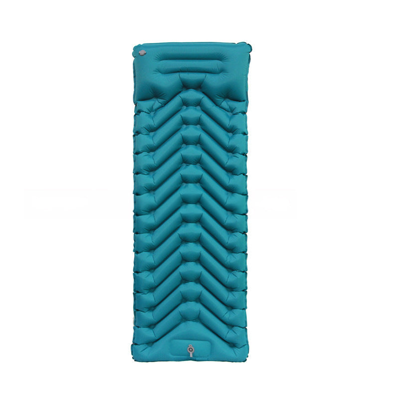 Comfortable and Inflatable Sleeping Mat with Ergonomic Headrest Bowlift