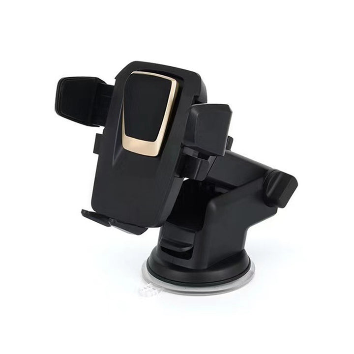 Adjustable telescopic suction car phone holder with full rotation gravity auto-lock Bowlift