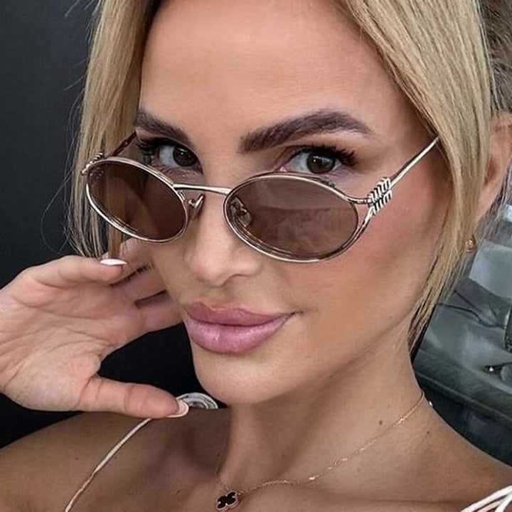 Ladies elegant oval sunglasses Bowlift