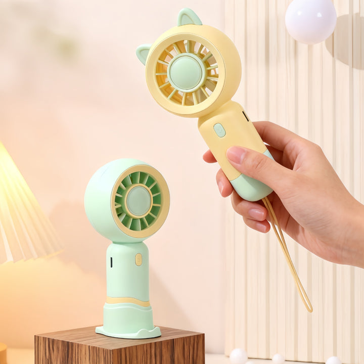 Portable Usb Hand Fan with Flexible Tilt Angle Bowlift