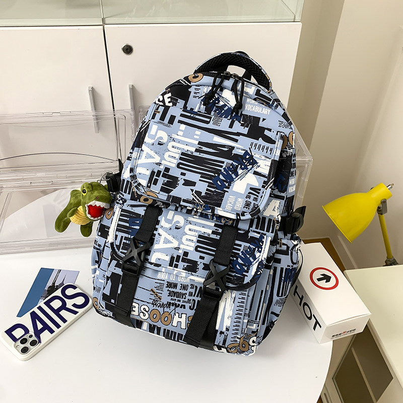 Versatile Graphic Print Backpack