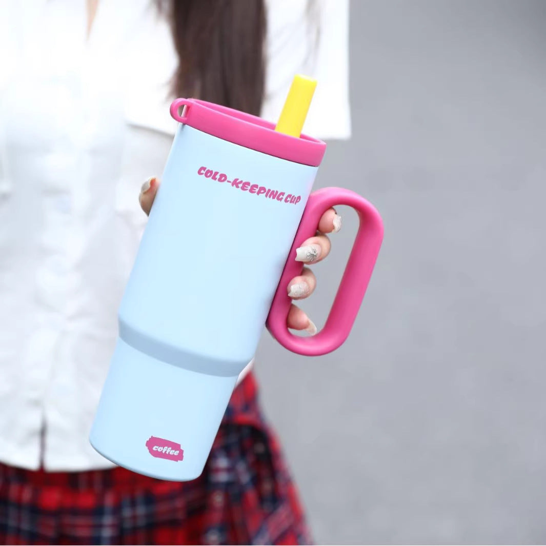 Women's insulated cup with practical straw Bowlift