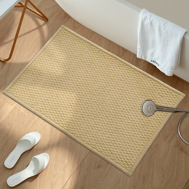 Plush Textured Bath Mat Bowlift