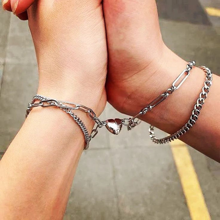 Layered Chain Bracelet Set Bowlift