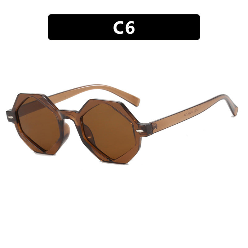 Ladies trendy sunglasses in modern octagonal design Bowlift