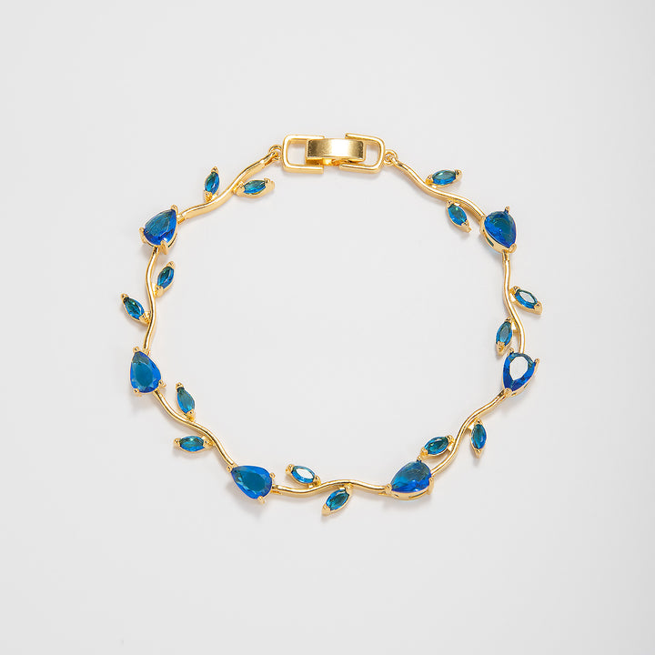 Elegant Floral Design Statement Bracelet Bowlift