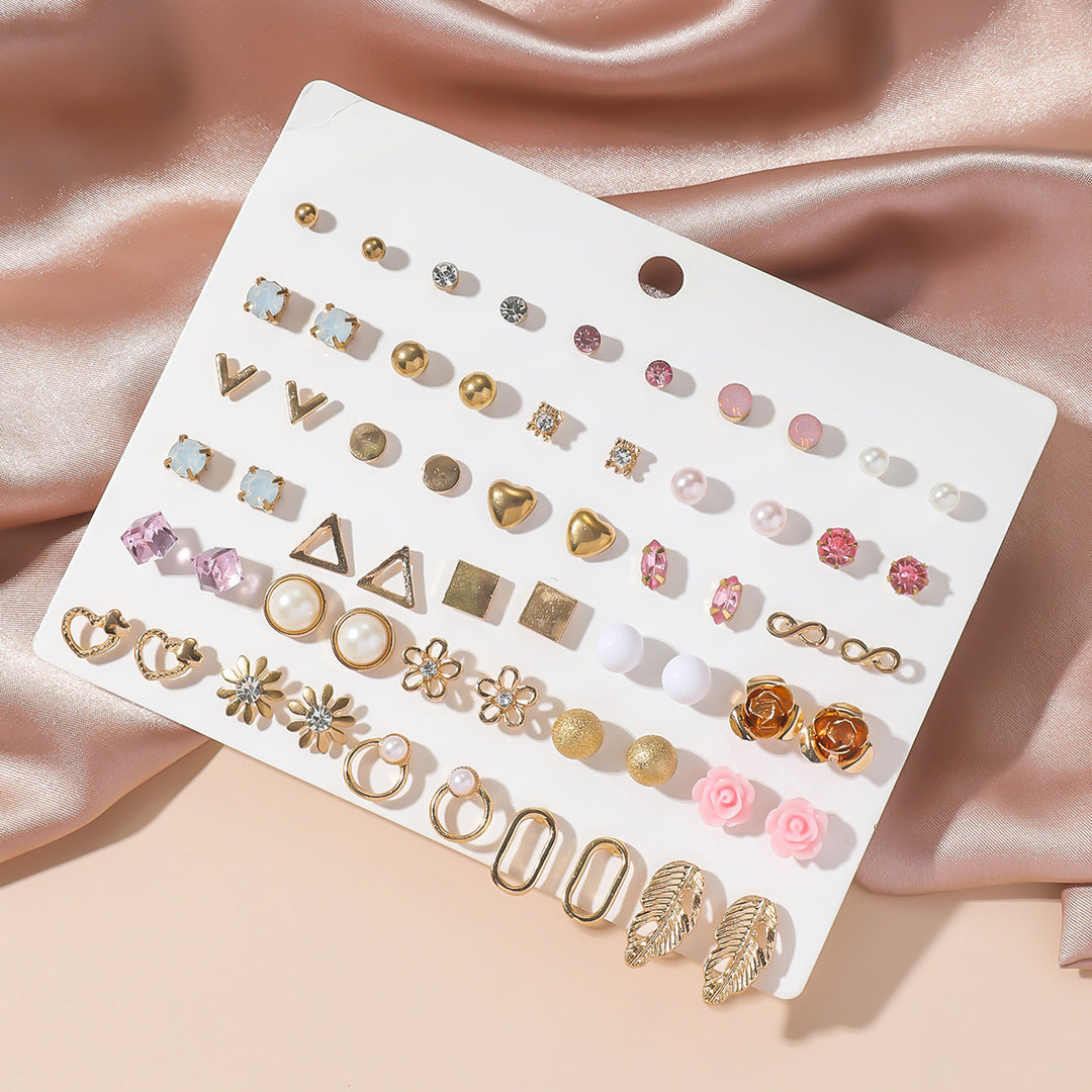Earring set with gold accents Bowlift
