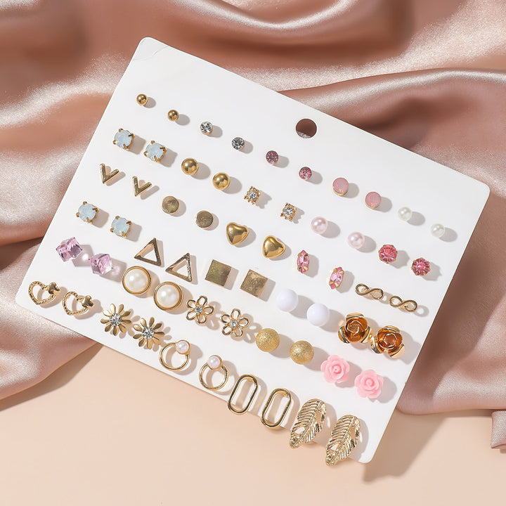 Earring set with gold accents Bowlift