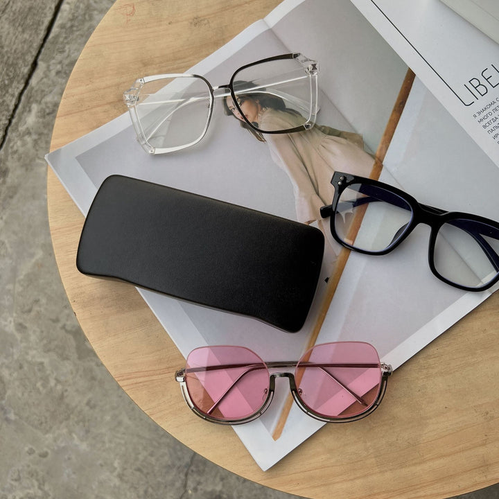 Sleek Leather Eyeglasses Case Bowlift