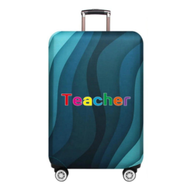 Women's Hard Shell Suitcase with Creative Teacher Design Bowlift