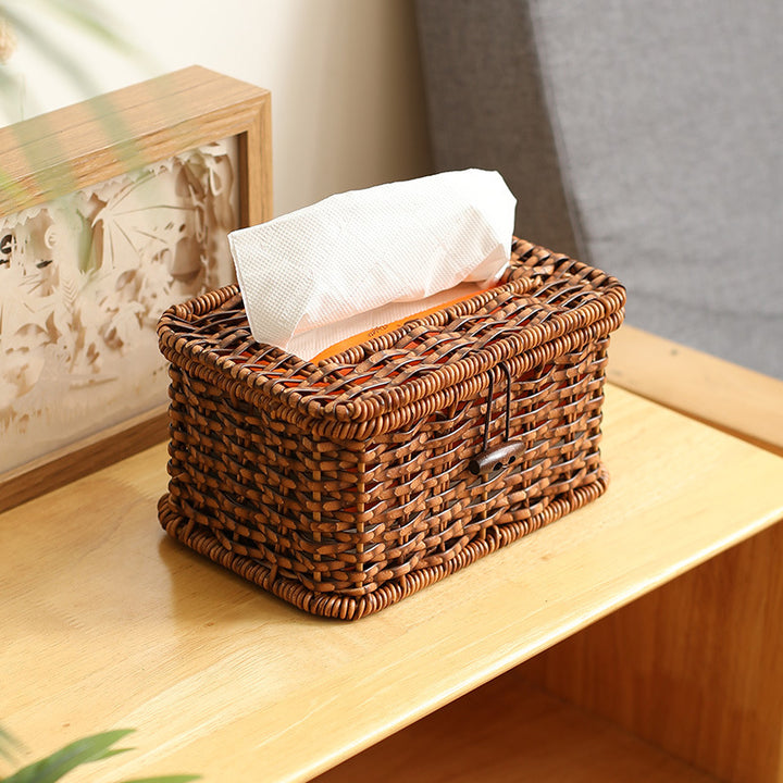 Handcrafted Wicker Storage Box Bowlift
