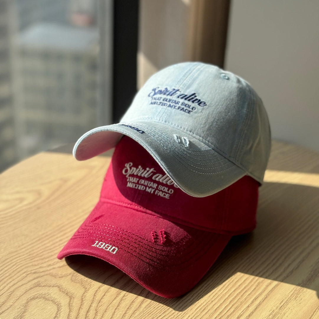 Men's Casual Distressed Cap Bowlift