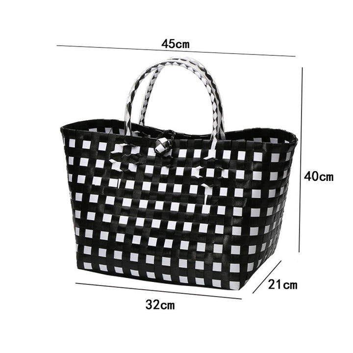 Large Capacity Woven Shopping Tote Bowlift