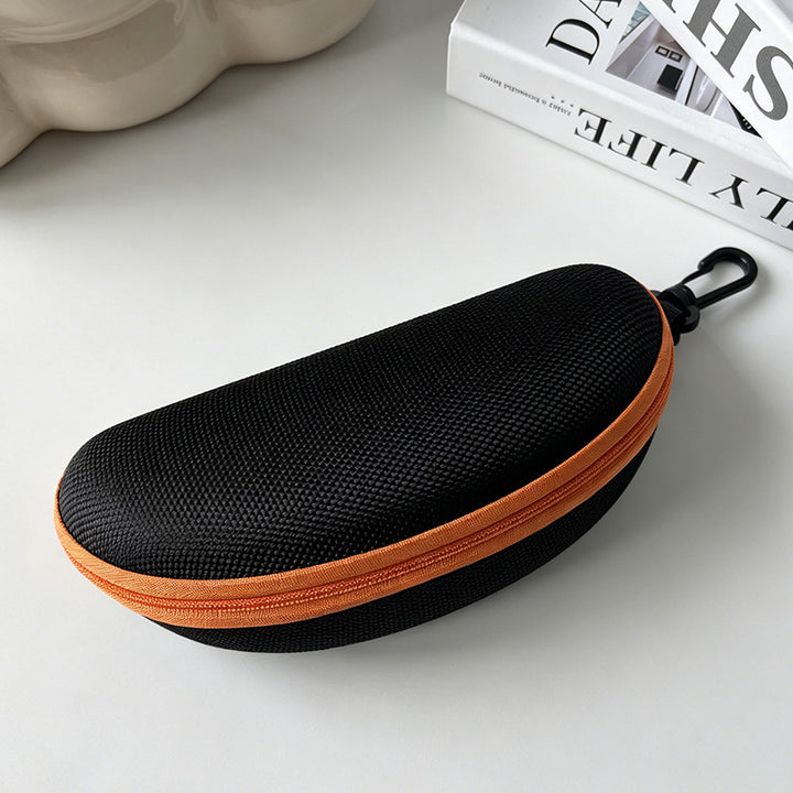 Hardshell Zippered Sunglasses Case with Carabiner Protective EVA Shell Bowlift