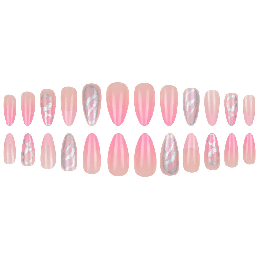 Decorative Almond-Shaped Nail Art Bowlift