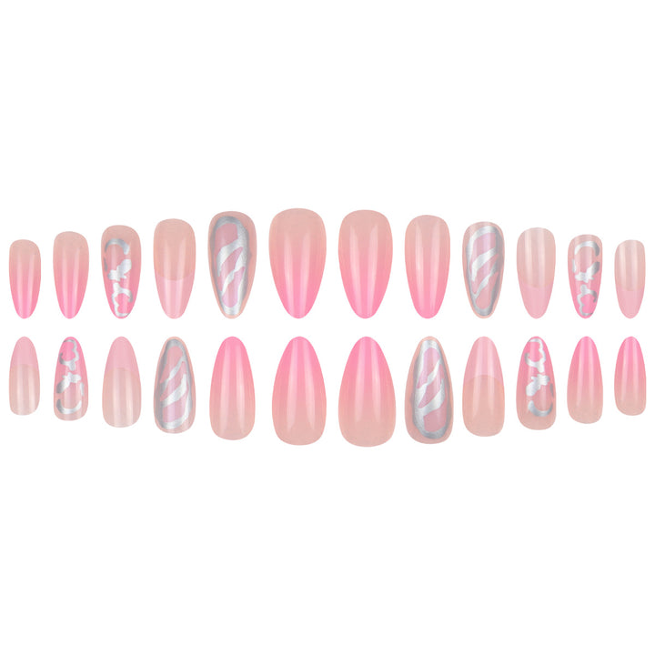 Decorative Almond-Shaped Nail Art Bowlift