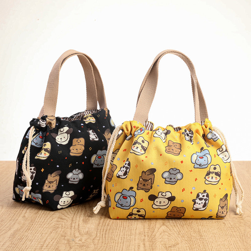 Drawstring Cat-Themed Storage Bag Bowlift