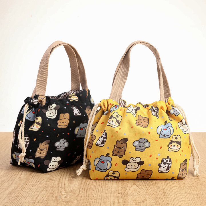 Drawstring Cat-Themed Storage Bag Bowlift