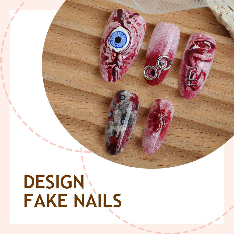 Creative Halloween-style Art Nails Bowlift