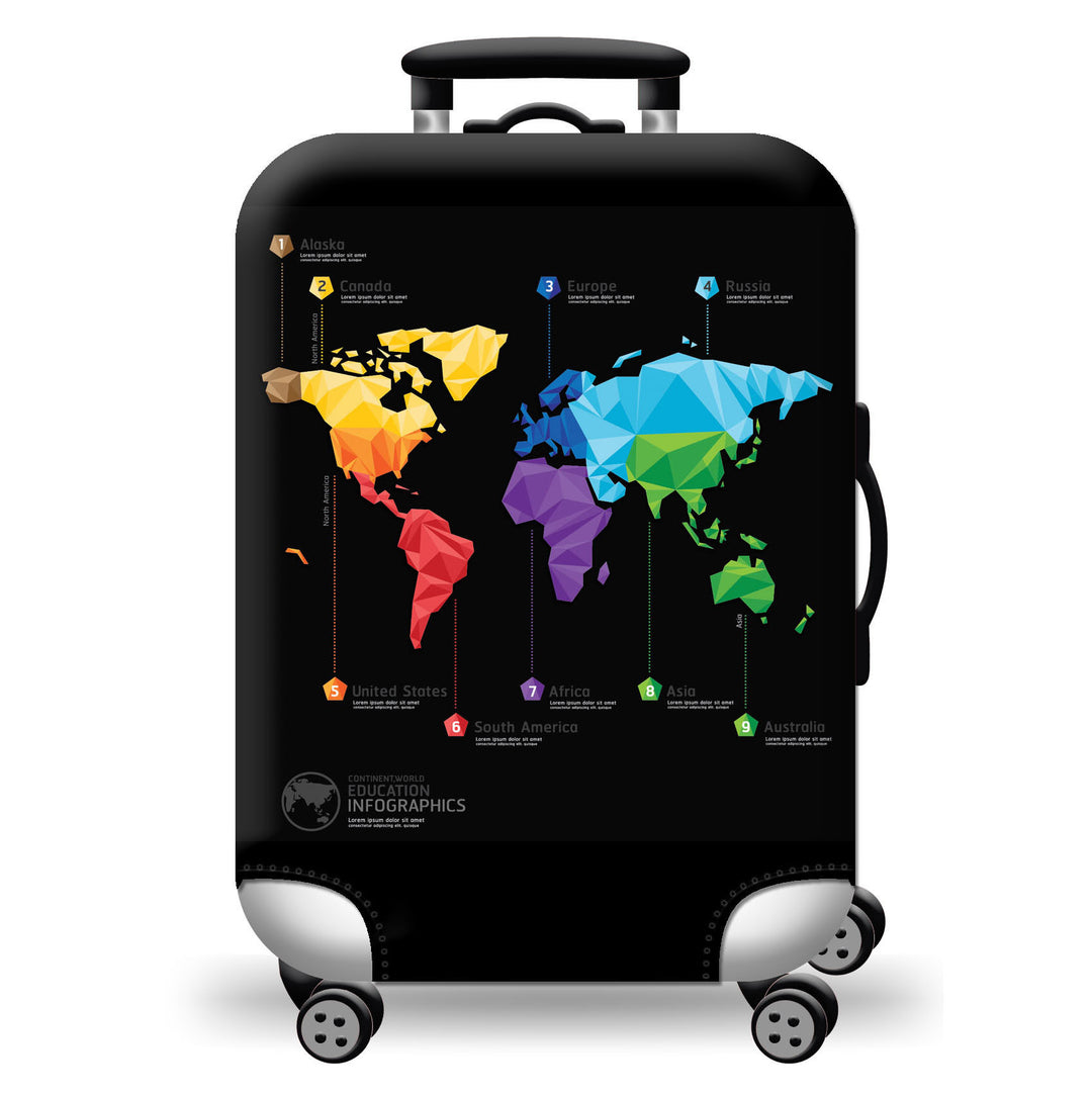 Geometric Travel Hard Shell Suitcase Bowlift