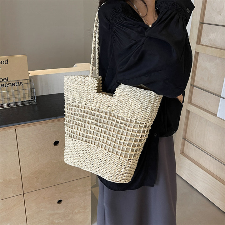 Braided shopping bag with structured design Bowlift