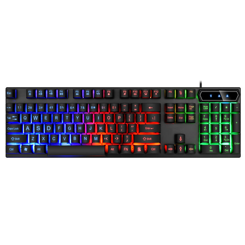 RGB Backlit Mechanical Keyboard with Multimedia Controls Bowlift