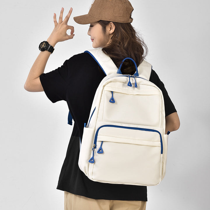 Urban leisure backpack with multifunctional zipper pockets Bowlift