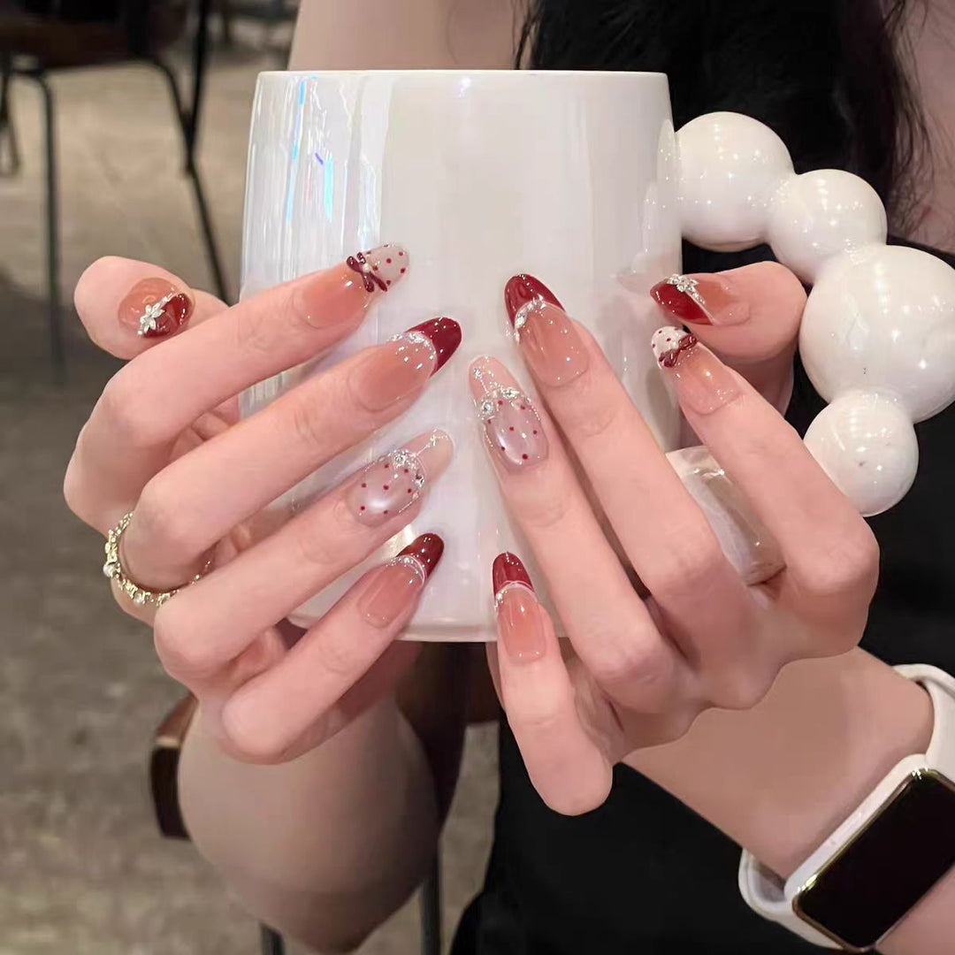 Glossy Square Tip Nail Enhancements