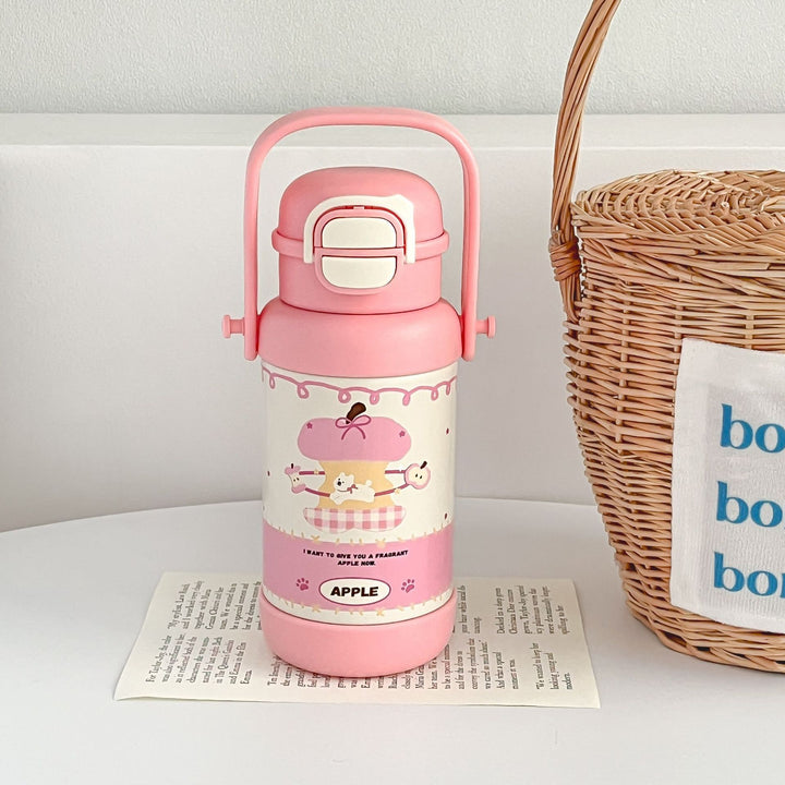 Women's insulated drinking bottle with cute animal design Bowlift