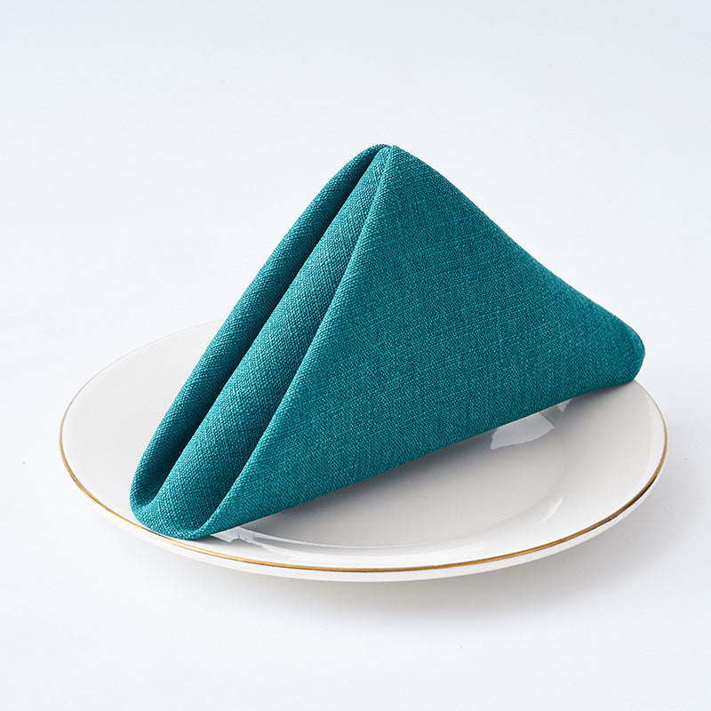 Premium Textured Linen-Blend Dinner Napkin With Hotel-Style Hem
