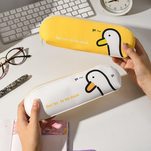 Cute Duck-Themed Pencil Case