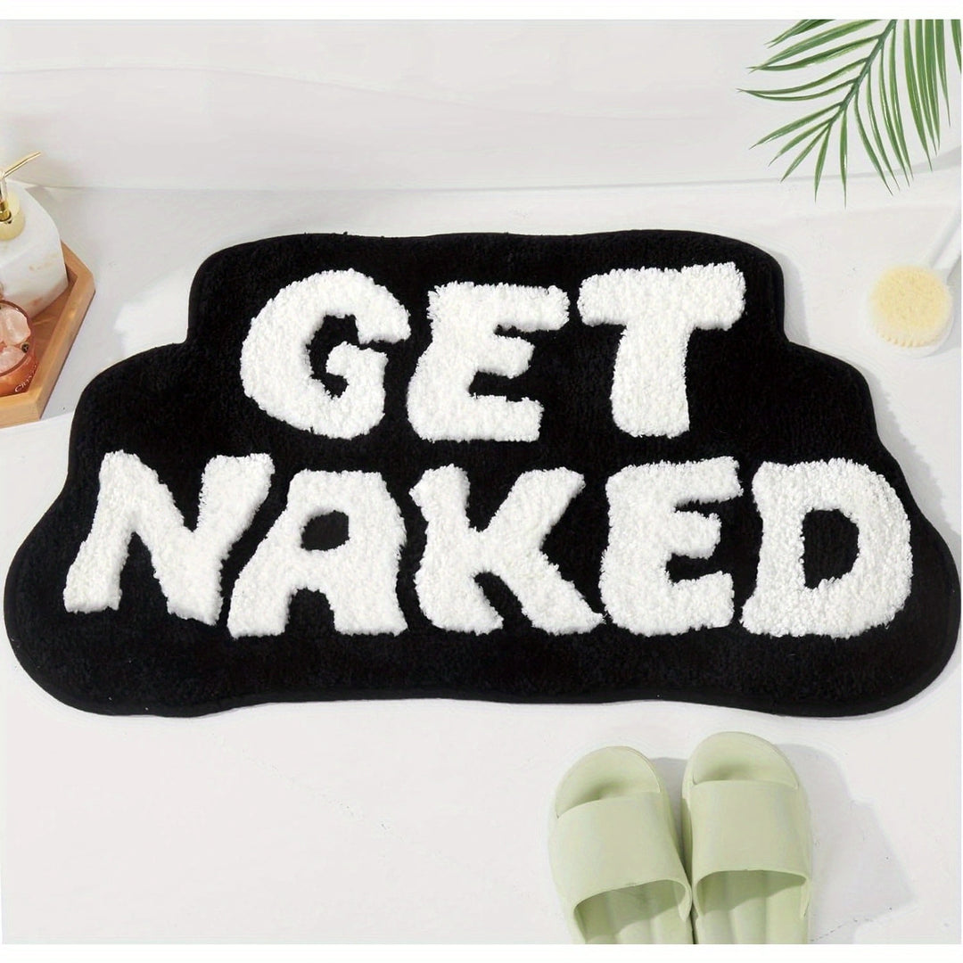 Playful Text Bath Mat Bowlift