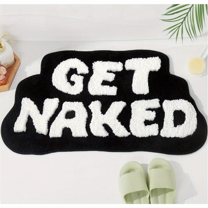 Playful Text Bath Mat Bowlift
