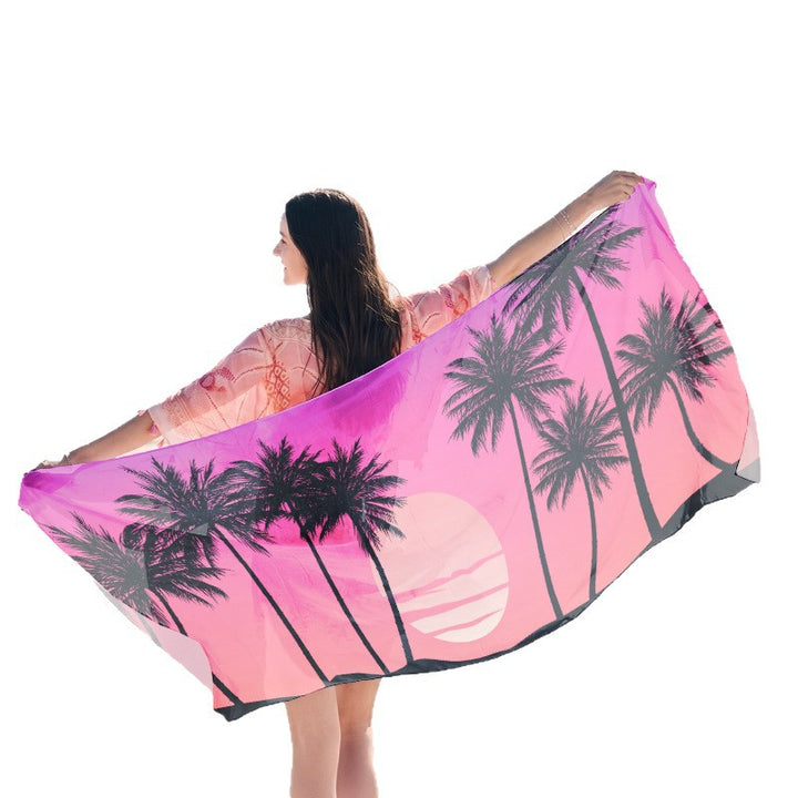 Light beach towel with creative jellyfish motif Bowlift