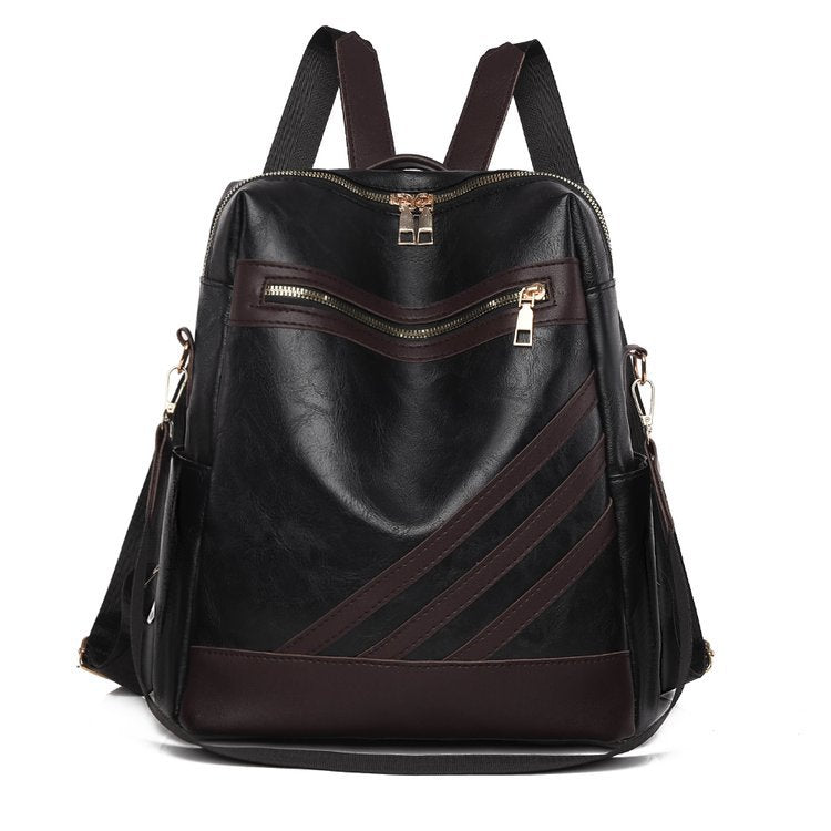 Fashionable Leather Backpack Bowlift