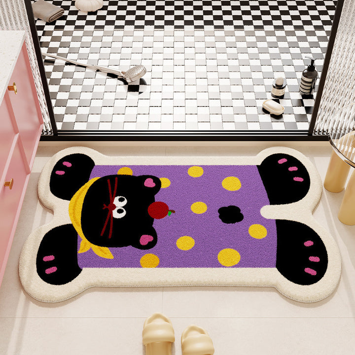 Cute Puppy Shaped Bath Mat