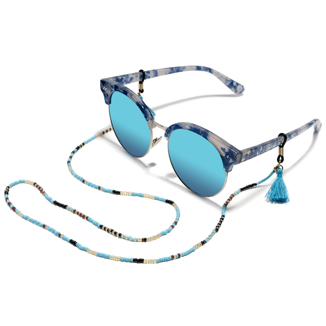 Designer Eyewear with Beaded Holder Bowlift