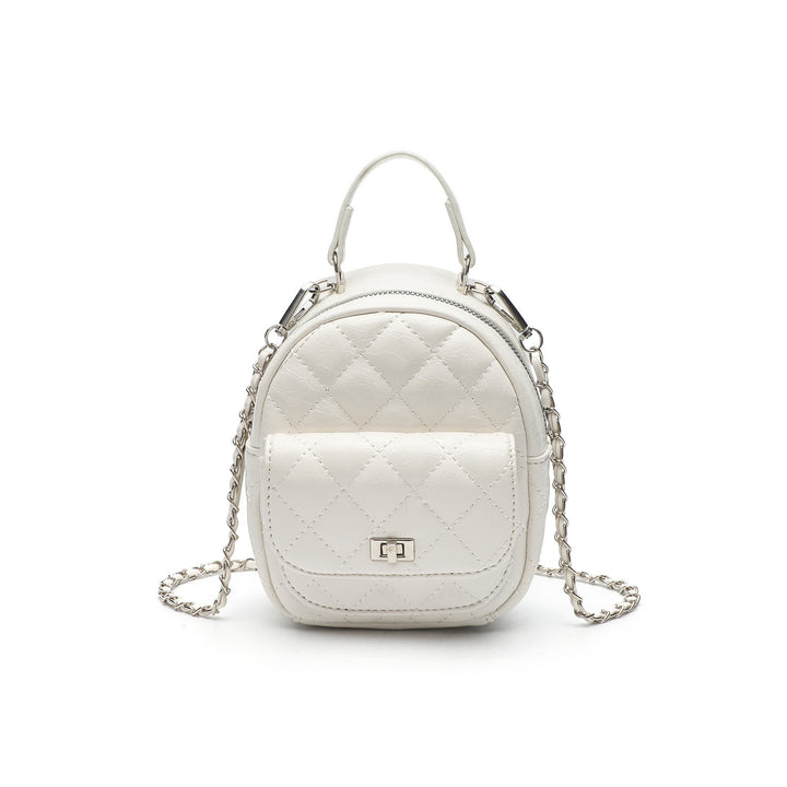 Quilted Metallic Mini Backpack Bowlift